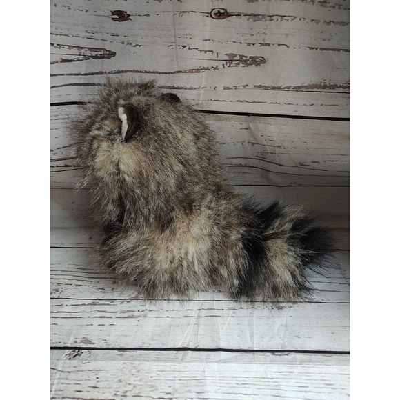 Aurora Soft Fluffy Plush Raccoon Baby Woodland Stuffed Animal Doll 9” Toy - Picture 4 of 9